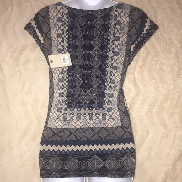 Lucky brand knotted tie shirt top xsmall NWT new - Picture 4 of 8